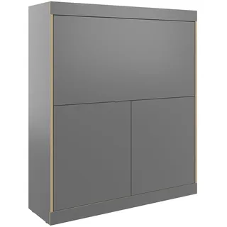 Müller Small Living - Flai Home-Office Sekretär, anthrazit, klein