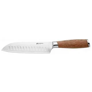 PW SURU Santoku-Damastmesser, 18 cm Klinge, japanischer Damaststahl