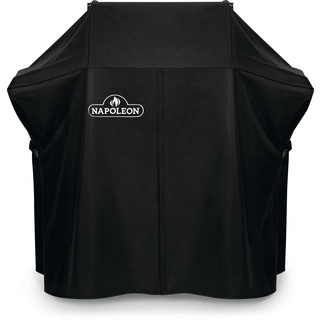 Napoleon Premium-Abdeckung für kleine Grills wie Napoleon's Rogue 365 Series Gasgrills, Schwarze Abdeckung, wasserabweisend, UV-geschützt, Lüftungsschlitze, Aufhängeschlaufen, verstellbare