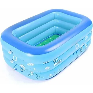 Aufblasbares Babybecken 120 X 70 X 35 Cm – Dickes, Umweltfreundliches Pvc – Tragbare Familiendusche – Für Drinnen Und Draußen Geeignet