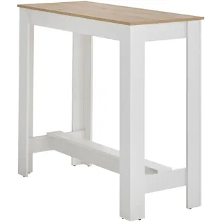 Stella Trading Bartisch Modesto 50 x 103 x 115 cm Weiß/Eiche
