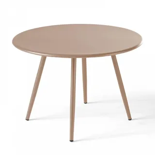 Oviala Beistelltisch Ø 50 x 34 cm Taupe