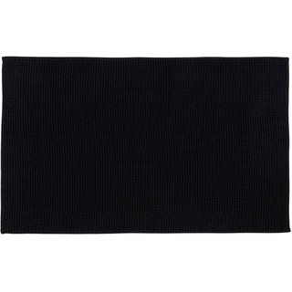 Gözze Badematte Chenille, Höhe 15 mm, rutschhemmend beschichtet, fußbodenheizungsgeeignet, Polyester, rechteckig, Badteppich, Uni Farben, besonders weich durch Microfaser, waschbar grau rechteckig | 50 cm x 70 cm x 15 mm