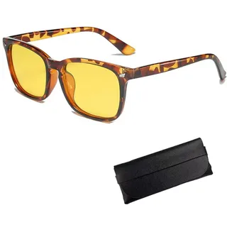 YEDPGUE Nachtsichtbrille Sonnenbrille,Retro Square Sonnenbrille | Nachtsichtbrille retro vintage,Sonnenbrille unisex stylisch Damen Herren,für Autofahren Reise Outdoor Aktivitäten - Einheitsgröße