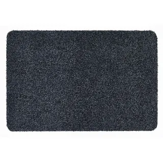 andiamo Fußmatte Samson - Schmutzfangmatte aus Baumwolle für den Hauseingang - einsetzbar als Fußmatte innen, Fußabtreter im überdachten Außenbereich oder als Haustiermatte 60 x 40 cm Anthrazit