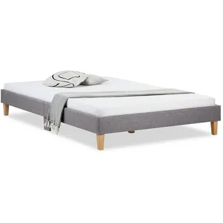 Homestyle4u Polsterbett mit Lattenrost 140x200 cm Schlafzimmer, Betten, Polsterbetten