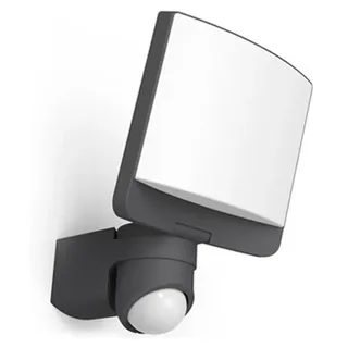 Lutec Außenwandleuchte Kunststoff 16,5 W 1200 lm IP44 Bewegungsmelder Anthrazit/Grau