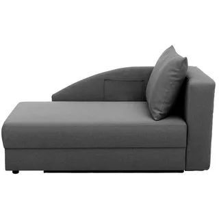 Max Winzer Recamiere Flachgewebe 1-Sitzer Schwarz