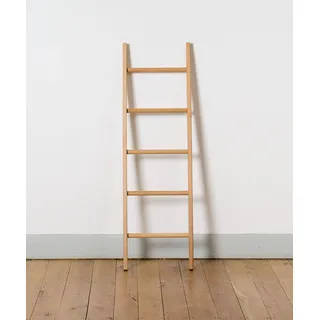 Kleiderleiter Handtuchleiter DINKY Eiche 122 cm, 5 Sprossen | Stabil verleimt & vollständig aufgebaut, für Bad und Schlafzimmer, Handarbeit aus Deutschland