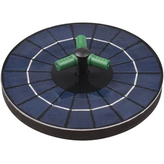 3,5-w-solarpumpe Mit 360° Drehbarer Düse Für Springbrunnen. Batteriebetriebener Solarbrunnen Mit Automatischer Abschaltfunktion. Runder Springbrunnen, Ideal Für Vogeltränken, Gärten Oder Kleine Teiche