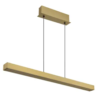 GLOBO LIGHTING LED-Hängeleuchte "ETHAN", grau (messingfarben), 1, H: 150cm, 1 Stk., Leuchten, Höhenverstellbar, Breite verstellbar, Touch Ein/Aus, Touchdimmer