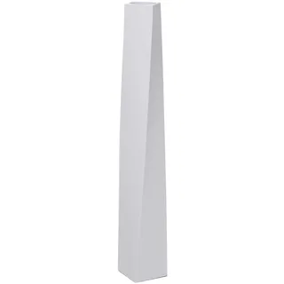 VIVANNO Bodenvase Fiberglas Weiß Matt - 80 cm Standvase Deko HYDRON