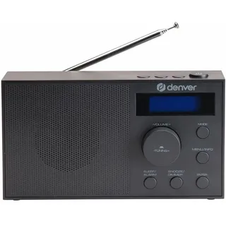 Modernes DAB+/FM Radio mit Uhr & Doppelalarm: Schwarz – Ein Radiowecker für klaren Sound & entspanntes Aufwachen jeden Morgen