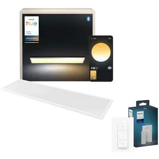 Philips Hue Deckenleuchte Aurelle Bundle & Dimmschalter Weiß 131,5 cm x 30 cm