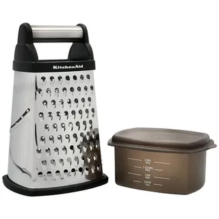 KitchenAid KQG300OSOBEK Vierkantreibe 4-seitige Käsereibe Vorratsbehälter
