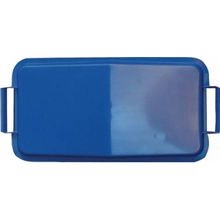 Mülleimer mit Deckel 3 tlg. Kunststoff Blau/Grün/Gelb 50 Liter