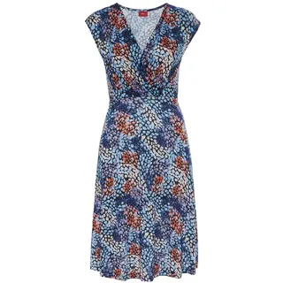 s.Oliver Jerseykleid Shirtkleid Blau/Mehrfarbig 46