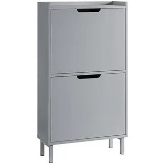 SoBuy Schuhkipper 50 x 90 x 19 cm grau / grau