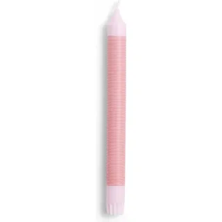 Hay Pattern Kerze sehr dünne Streifen rosa-rot