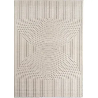 KADIMA DESIGN ENGADIN Kurzflorteppich 160 x 230 cm Creme