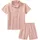 Pyjama BUFFALO Mädchen Gr 134/140 rosa Obermaterial 100 Baumwolle unifarben Basic bequem Rundhals abgesteppte Kante Homewear-Sets Pyjama Schlafanzug aus weicher Qualität