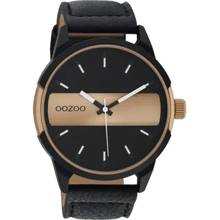 Quarzuhr OOZOO "C11001" Armbanduhren schwarz Herren Quarzuhren Armbanduhr, Herrenuhr