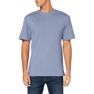 Urban Classics Herren T-Shirt Tall Tee, Oversized T-Shirt für Männer, Baumwolle, gerippter Rundhals, vintageblue, 6XL