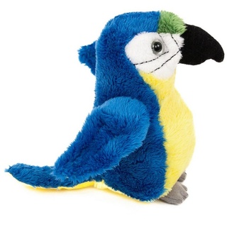 Teddys Rothenburg Kuscheltier Papagei blau 15 cm Kuscheltier Uni-Toys