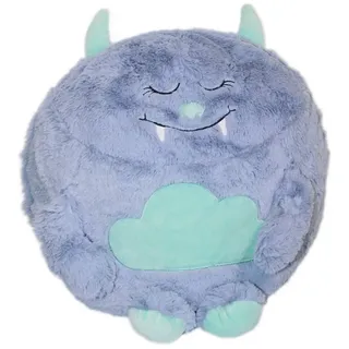 Haus und Deko Zierkissen Monster Kuschelkissen Plüsch Kinder Kissen Dekokissen mit Füllung ca., (1 St) lila