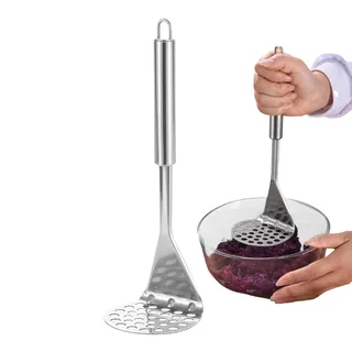 Mini Kartoffelstampfer, Edelstahl Mini Avocado Stampfer Heavy Duty Tiny Brecher Für Avocado, Kartoffel Brecher Edelstahl Mit Dickem Griff, Einteiliges Tiny Potato Masher Für Erdapfelpüree, Fleisch