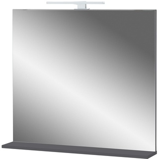 Spiegel mit Ablage  Seddiner See , grau , Maße (cm): B: 76 H: 75 T: 15