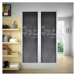 vidaXL Wandaufkleber Kreidetafel 0,45x2 m 2 Rollen mit Kreiden