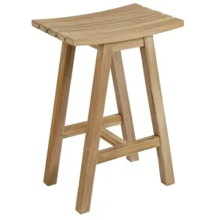 Brafab Barstuhl 65 cm Sitzhöhe Teakholz Beige