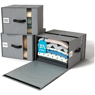 Björn&Schiller Aufbewahrungsbox 39 x 36 x 26 cm 3-tlg. grau