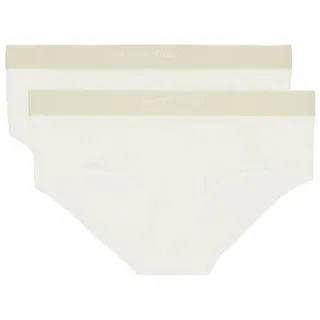 Marc O'Polo Iconic Rib Hipster Panty 2 St. Weiß L