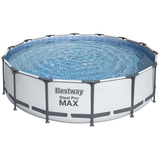 Bestway Steel Pro MaxTM Frame Pool Komplett-Set, rund, 427x107cm, 56950