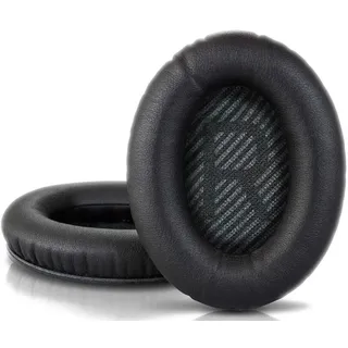 Mozos Ohrpolster für Bose QC2/QC15/QC25/QC35/AE2, schwarz