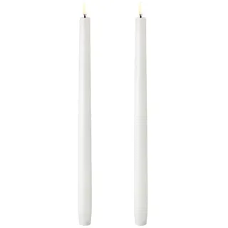 uYuni LED Tafelkerze 35 cm 2 Stück weiß