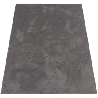 KADIMA DESIGN KURZFLORTEPPICH Anthrazit 60 x 100 cm