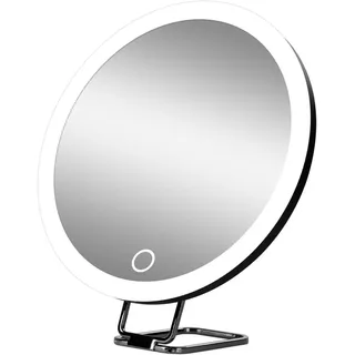 Schminkspiegel mit Licht, 30-fach Vergrößerung, 3 Farbmodi, 360 Grad drehbar, für Make-up