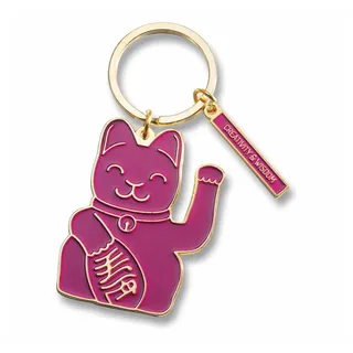 donkey products Donkey Maneki Neko Keyring - Purple