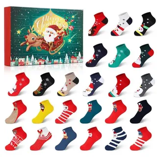 LuxusKollektion Socken Socken Adventskalender 2025 24 Paare Motiv