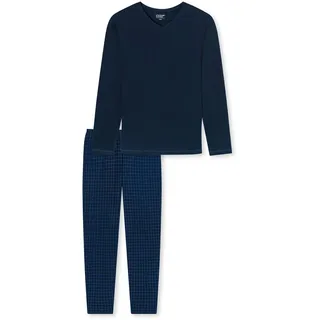 SCHIESSER Schlafanzug lang Blau 54