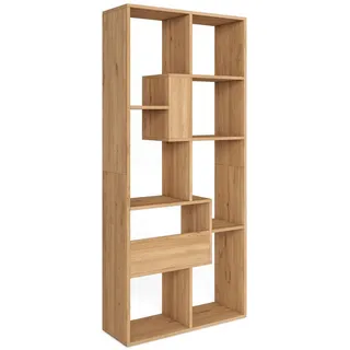 SKRAUT HOME Bücherregal 67 x 31 x 162 cm Eiche