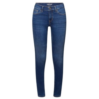 Esprit Skinny-fit-Jeans Skinny Jeans mit mittlerer Bundhöhe blau 27/30