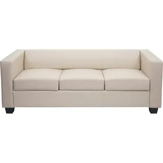 MCW 3-1-1 Couchgarnitur Lille, Kunstleder ~ creme