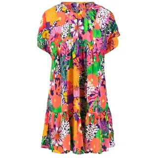 Blutsgeschwister Kleid Seeds of Love - coral flower 2XL