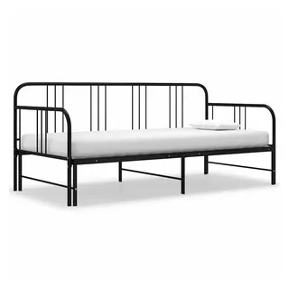 vidaXL Tagesbett 90 x 200 cm Schwarz