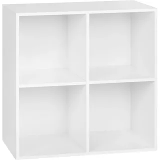 Woltu Bücherregal 60 x 30 x 60 cm Weiß