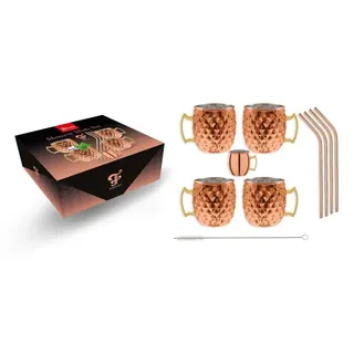 ich-zapfe Moscow Mule Becher Set 0,45 l Kupfer 4
